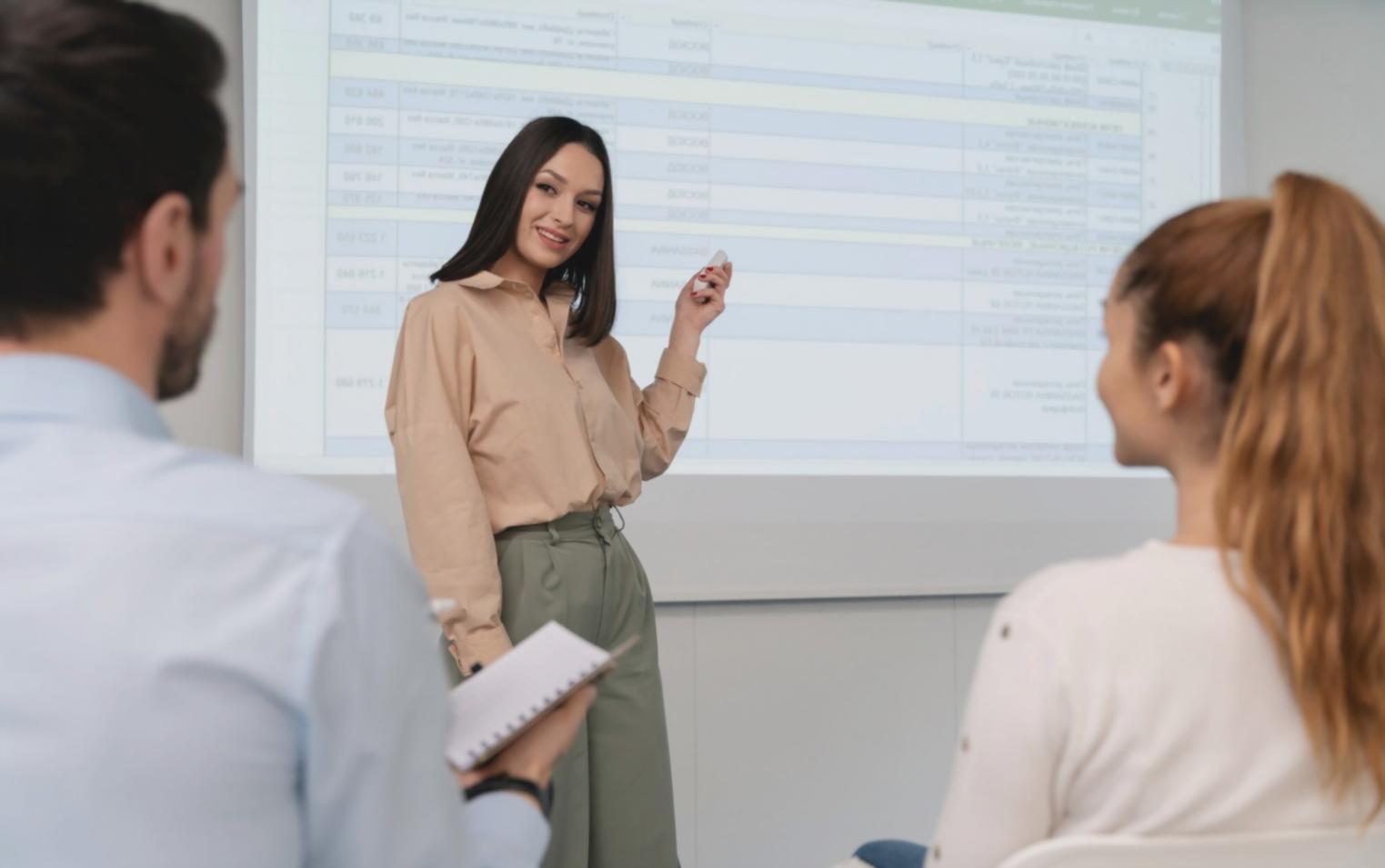 Business owner reviewing financial reports and planning documents